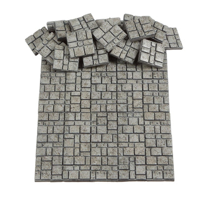Dollhouse Flooring, Miniature Pavement Bricks, 1/12 Scale Accessories, Mini Bricks for Landscaping, 50pcs, REDUCIO!