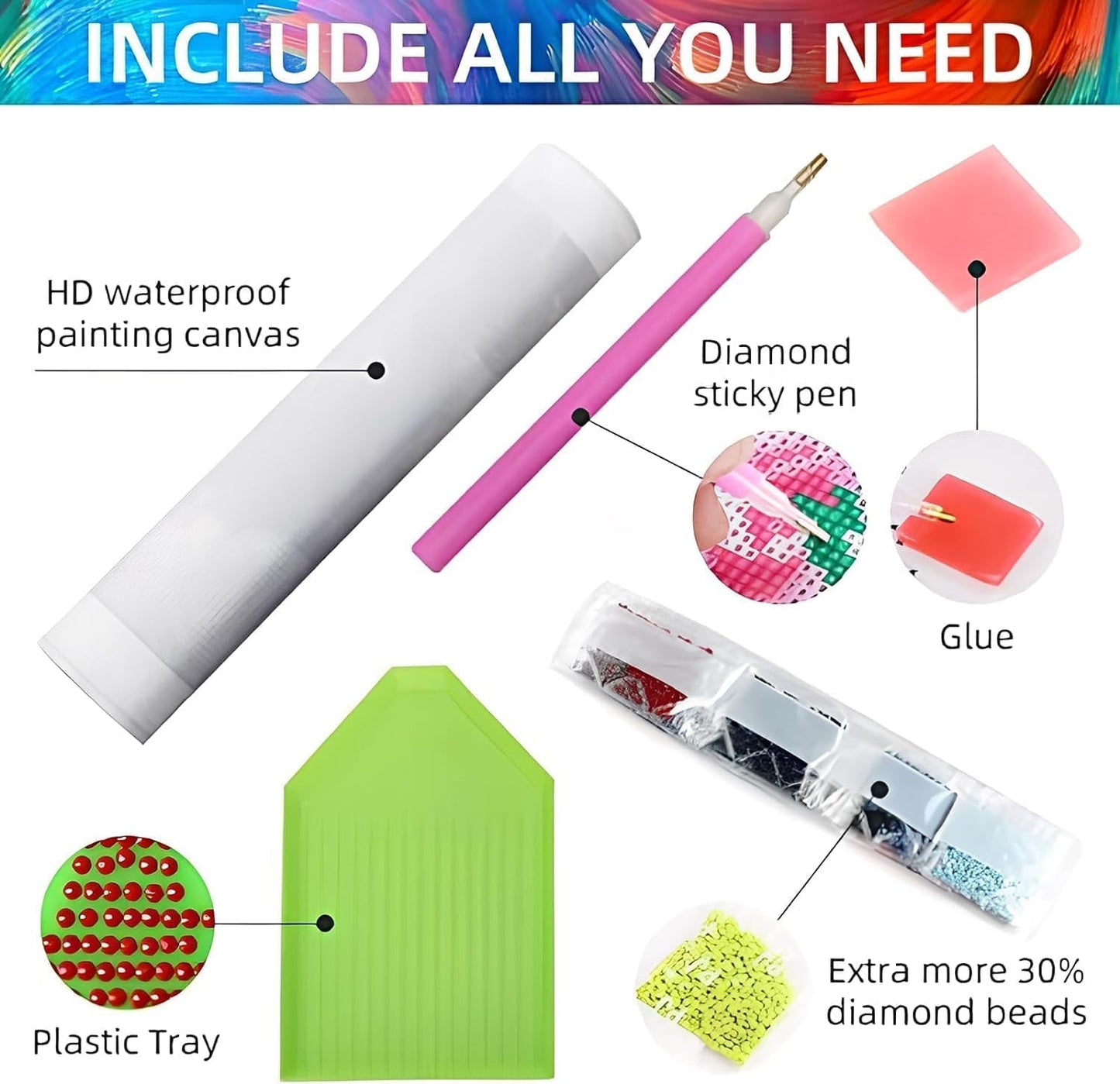 ARPADAMO 6 pack Aesthetic Diamond Art Kits for Adults,5D Landscape Diamond Painting DIY Diamond Art Diamond Painting Kits for Adult,Round Full Drill Diamonds, Diamond Art Kits for Home Decor-12x16inch