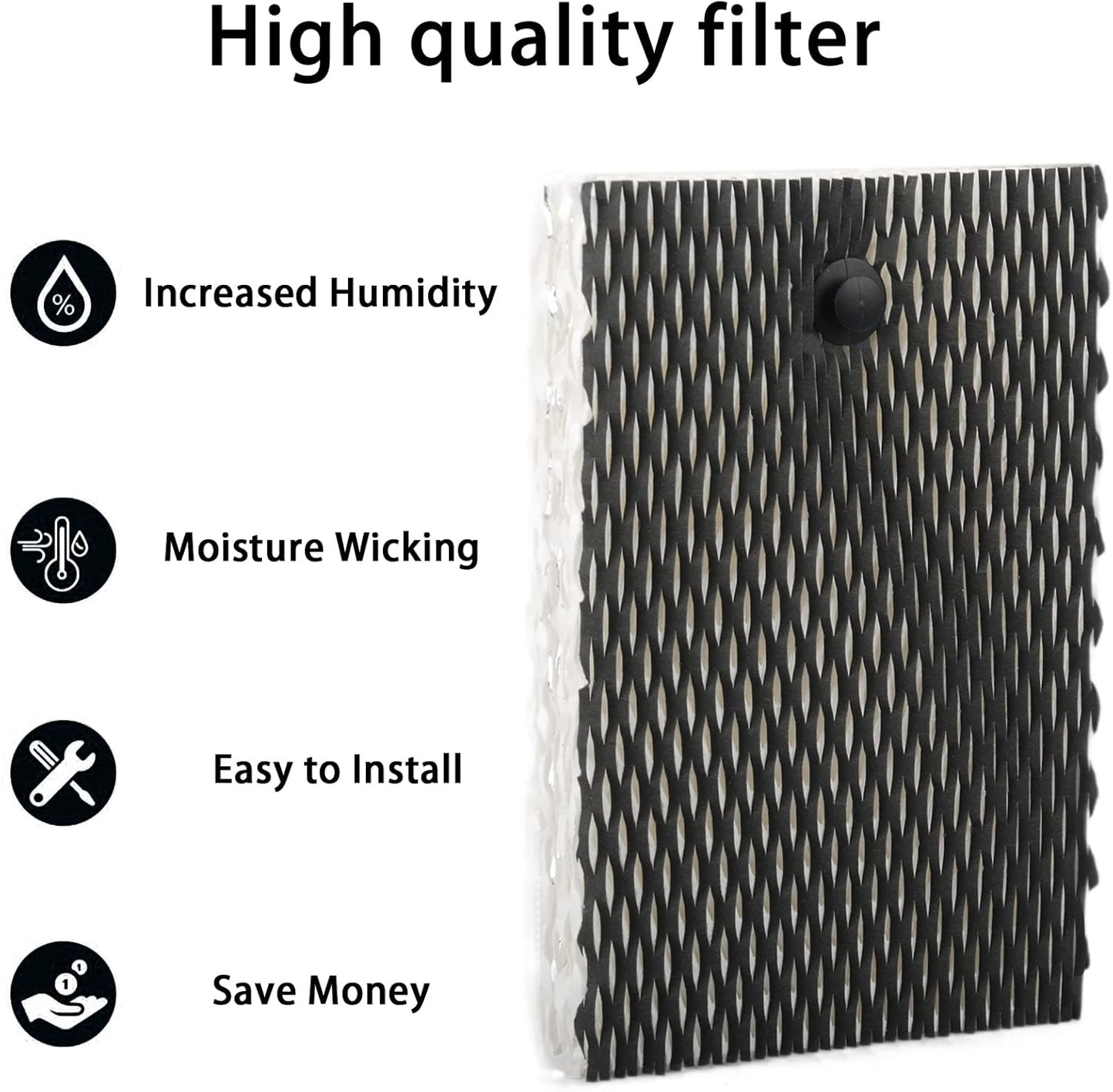 HIFROM 4Pack Replacement Humidifier Wick Filter HWF100, Compatible with Holmes HM4600 HM6000 HM6005 HM7203 HM7204