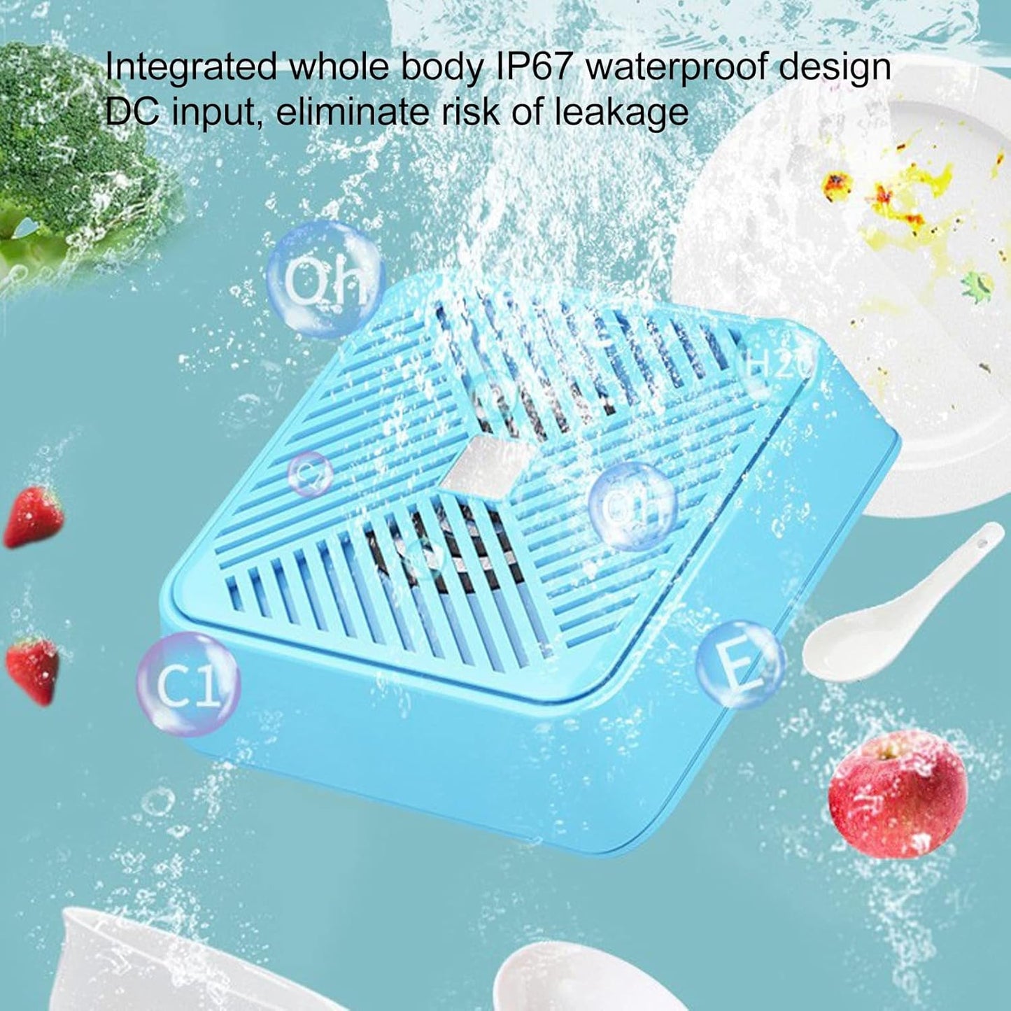 Mini USB Ultrasonic Dishwasher - Portable Dish Washing Machine Cleaner for Dishware, Fruit, Vegetable - Compact Turbo