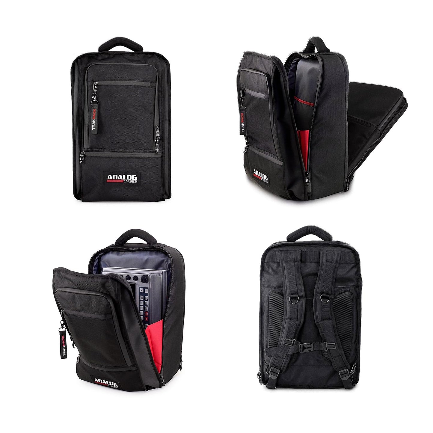 TRAKPACK Backpack for Producers & DJs, XL Capacity with 3 Storage Layers, Fits Akai MPC Live 3 / Ableton Push 3 / Native Instruments Maschine / Pioneer DDJ-FLX4 / Traktor Kontrol S2 / 12" Vinyl LPs