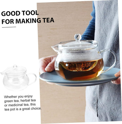 UPKOCH Tea Infuser Portable Heater Filter, Clear Japanese-style Teapot for Loose Leaf Tea Steeping