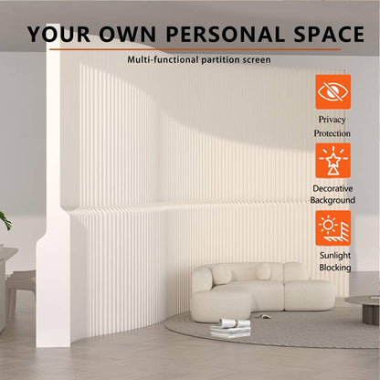 Paper Room Divider Retractable Room Dividers Folding Privacy Screens Paper Partition Wall Divisor de Habitaciones for Home/Office/Clothing Store/Enterprise Office,Trade Show