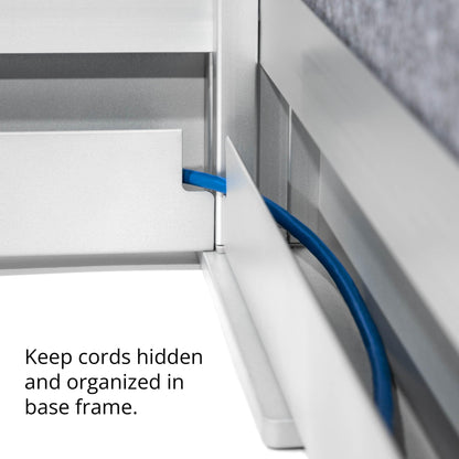 Stand Up Desk Store ReFocus Modular and Expandable Office Partition Wall System (70x70 Starter + 70x70 Extension)
