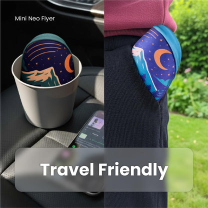 Soft Flying Disc Toy, Mini Lightweight SBR Foam Flyer, Flexible Safe Catch Frisbee for Indoor Outdoor Play (B)