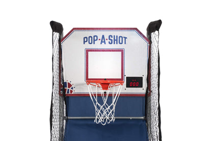 Pop-A-Shot - Home Single Shot | Arcade Basketball Fun at Home | Infrared Sensor Scoring | 6 Game Modes | 4 Balls | Foldable Storage | for All Players