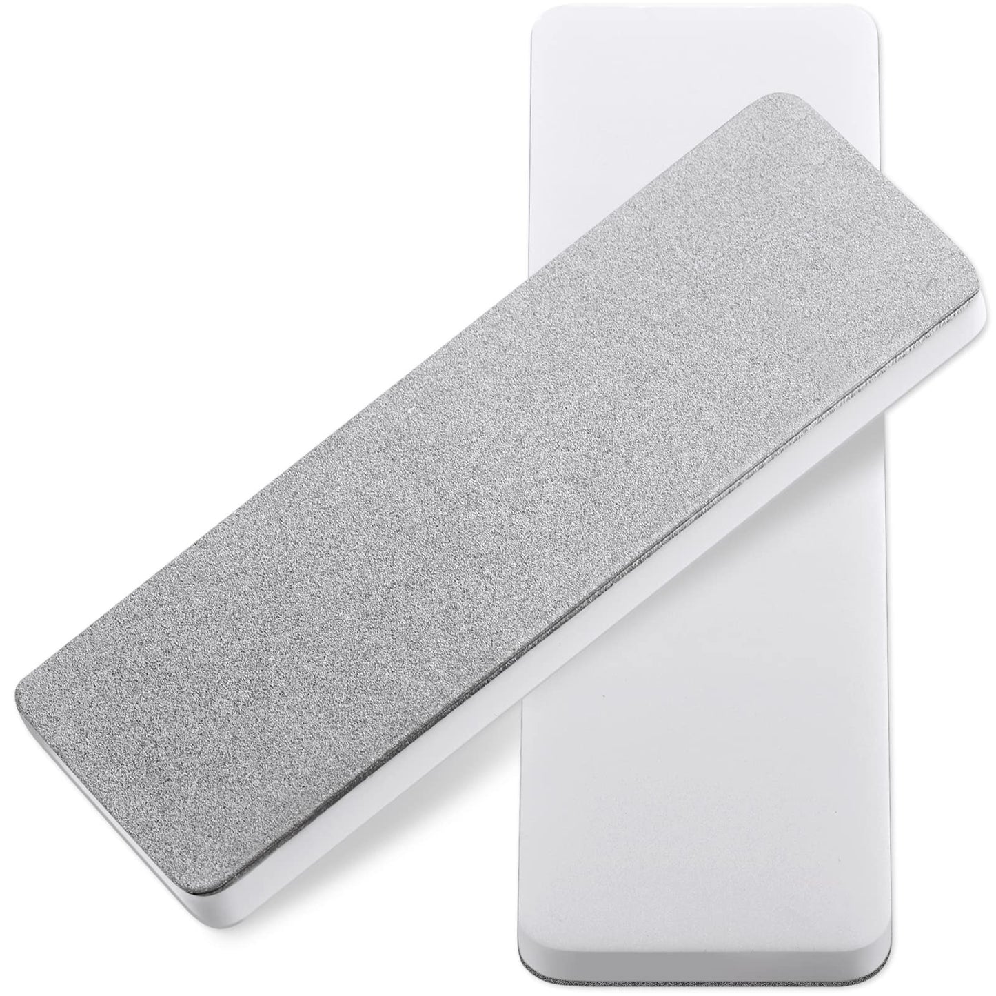 Patelai 2 Pcs Mini Pocket Knife Sharpener Stone Double Sided Portable Sharpening Stone Whetstone Diamond Ceramic Sharpen Tools 400/1000 Grit for Knives Scissors Kitchen Outdoor Survival Gear