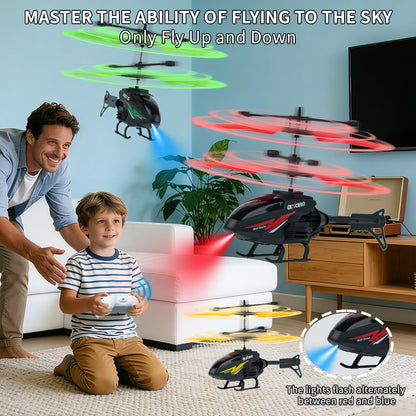 RC Helicopter, Remote Control Helicopter Toy for Kids with 10Mins Flight, Gesture Sensing Indoor Flying Helicopter Toys,3 Pack RC Airplane for Kids with Light,Birthday Gifts for Boys and Girls