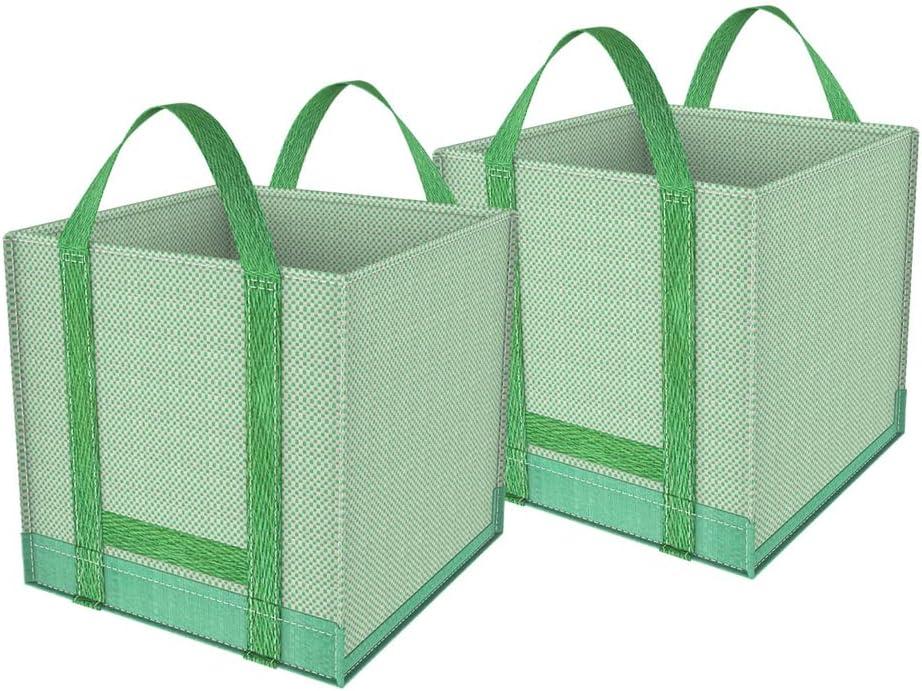 CDLXSH 32 Bushes(2-Pack 32Gallons) Gallons Reusable Garden Waste Bags, Yard Waste Bags, Lawn/Leaf Bags, Heavy Duty