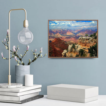 5D DIY Diamond Painting Art Kits for Adult Grand Canyon Full Drill Round Rhinestone Embroidery Cross Stitch Mosaic Arts Craft 12x16 inch