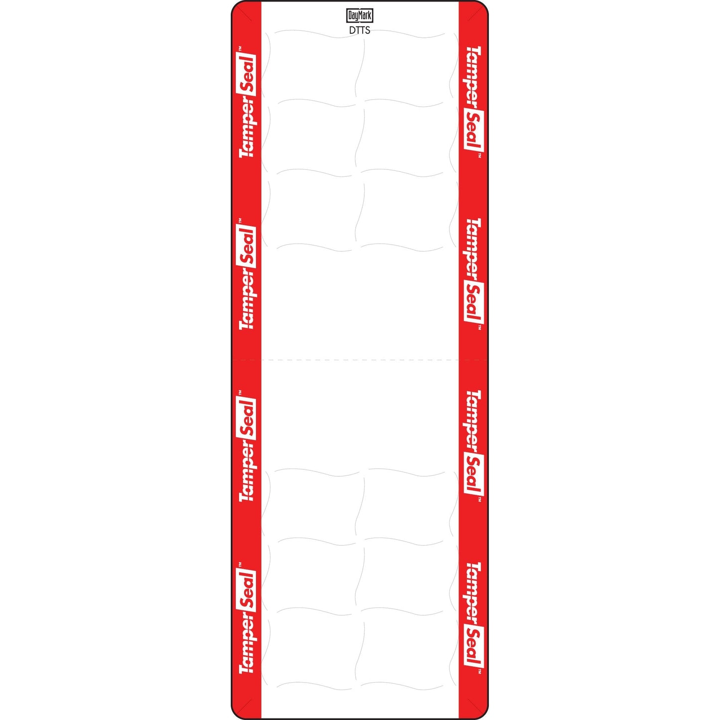DayMark Safety Systems IT118676 Tamper-Evident Direct Thermal Label, 2.2" x 6" (Roll of 350), Red/White