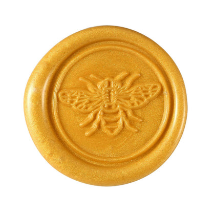 Yoption Wax Seal Stamp Kit, Bee Sealing Stamp with Gold Red Silver Sealing Wax Sticks Gift Box Set for Invitations, Cards, Letters, Gift Idea