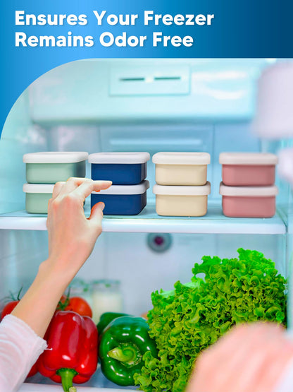Duseu 8 PCS 1 Cup Silicone Freezer Molds with Lid, 8oz Silicone Soup Freezer Molds Meal Prep Containers Reusable Food Preserving Tray Ice Trays for Soups Sauces Stews