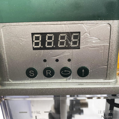 INTBUYING 110V Automatic Lubricating Oil Pump with Pressure Gauge Automatic Lubricating Pump CNC Oil Pump with 2L Reservoir Capacity for Punching Lathe Cutting Milling Machine