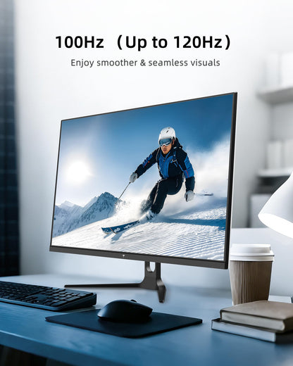 KTC 32 Inch 2K Computer Monitor, QHD (2560 x 1440) 120Hz Monitor with IPS Panel, Adaptive Sync, HDR10, HDMI/DP, Tilt Adjustable, VESA Compatible, Eye Care PC Monitor for Office Gaming, White
