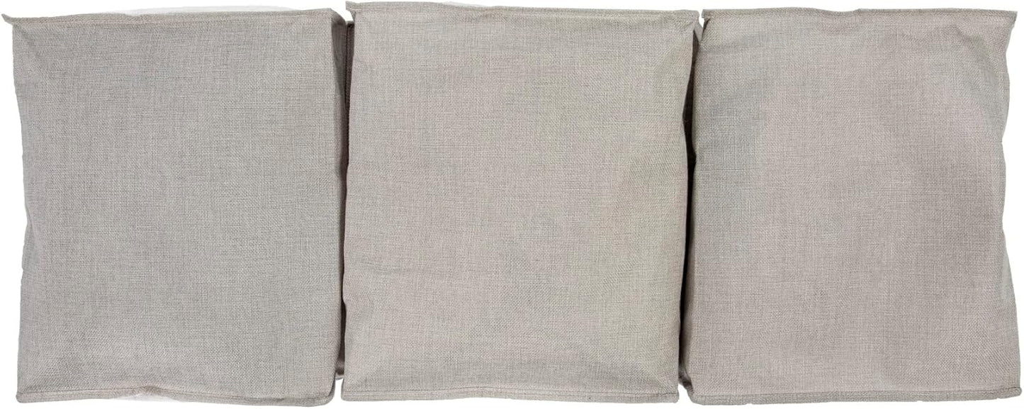 Household Essentials Under Bed Sweater Storage Bags, Zippered with Clear Vision Panel, Set of 3, Silver/Gray