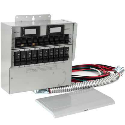 Generator Transfer Switch,50A Pro/Tran2 10-Circuit 2 Manual Transfer Switch,Marked