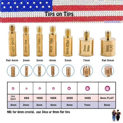 esseelove Bedazzler Kit with Rhinestones, Hotfix Applicator, DIY Hot Fix Rhinestone Setter, Hot Fixed Bedazzling Kit, 4380 Pcs, Crystal AB, Clear, 14 Colors, Box Set