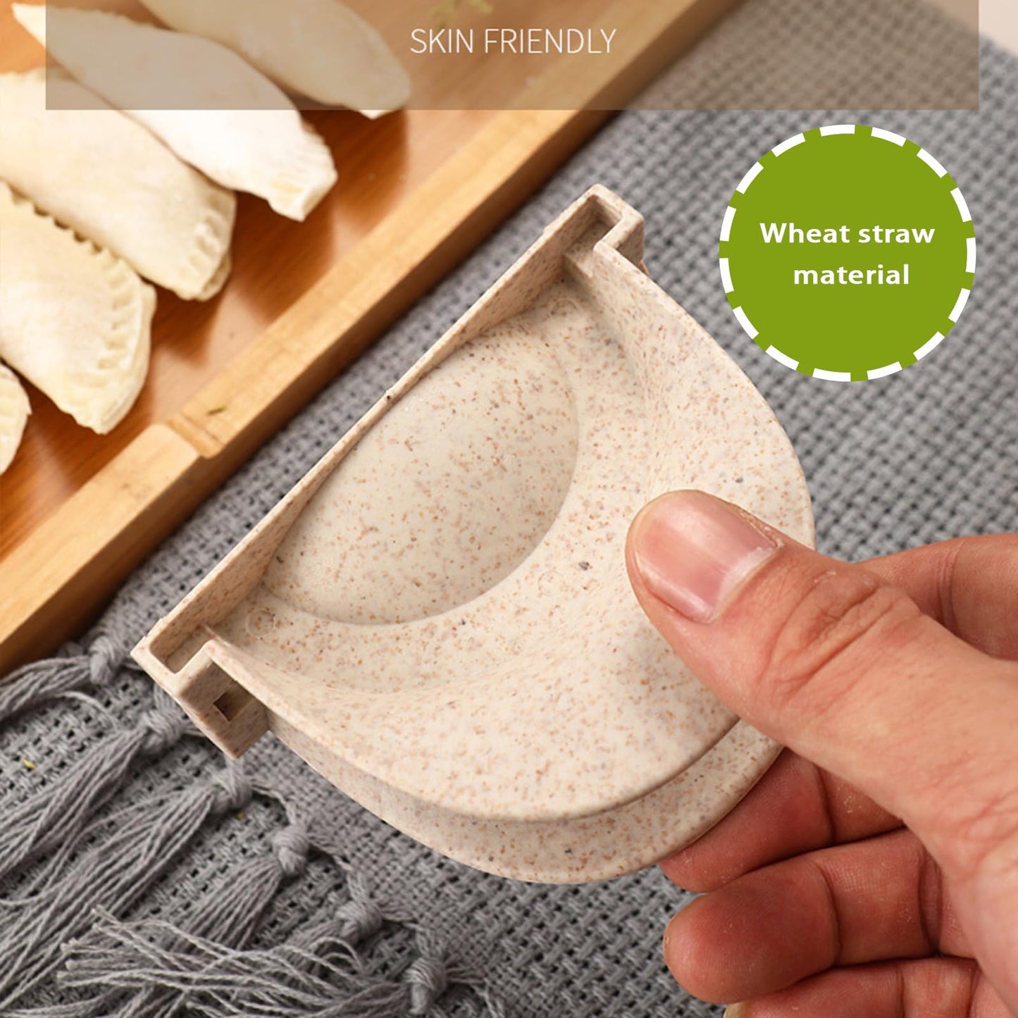 Empanada Maker Press & Dumpling Maker Set - 2 Sizes (4" + 3") Non-Stick for Empanada, Pierogi, Pastelitos, Calzone, Turnovers, Ravioli, Gyoza - Kitchen Tools with Easy Release Design