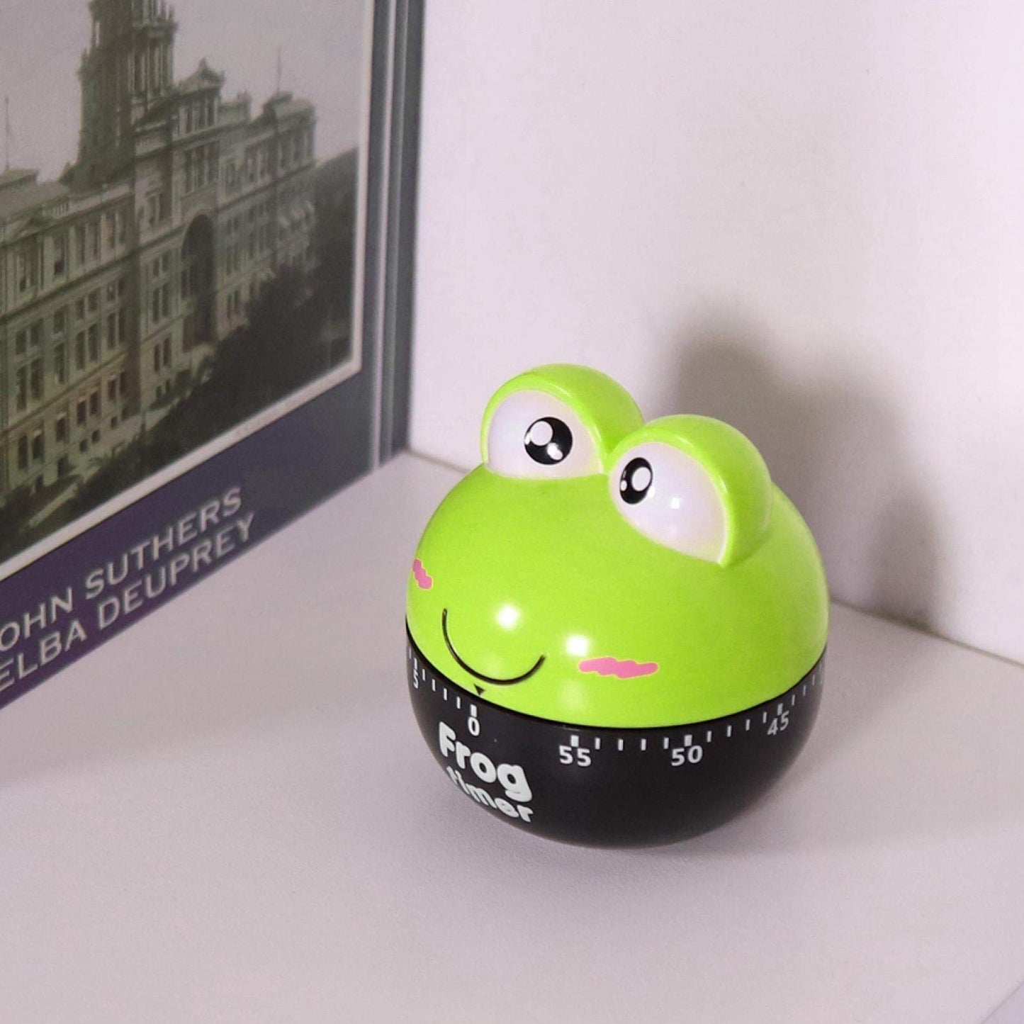 Aqur2020 Cartoon Animal Kitchen Timer, 55 Minute Mechanical Countdown Timer for Cooking Baking No Battery Required Cute Clock for Eggs Cookies (1#)