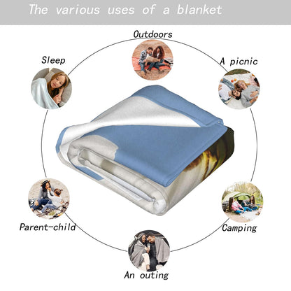 MIEPOS Cute Otter Throw Blanket - 50x60in,Ultra Soft, Cozy Lightweight Flannel,Sea Otters Ocean Blankets - Gifts for Kids & Nature Lovers,for Couch Travel,Home Living Room Decor