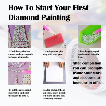 SuuTang 5D Diamond Art Pearl Painting Kits for Adults & Beginner, Special Shape Castle Beaded Art Kit 13.8x17.8inch, DIY 3D Plastic Pearl Diamond Dots Gem Art Craft, Home Wall Holiday Decor Gift