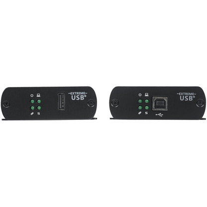 StarTech.com USB 2.0 Extender Over Cat5/Cat5e/Cat6 Ethernet Cable (RJ45) - 330ft/100m Industrial USB Extender Adapter Kit w/ESD Protection & Metal Case - Externally Powered - 480 Mbps (USB2001EXT2NA)