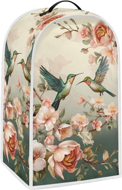DISNIMO Floral Hummingbird Blender Dust Cover, Anti-Fingerprint Polyester for Stand Mixer or Coffee Maker