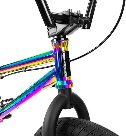 Elite BMX Bicycle 18", 20" & 26" BMX Bike - Freestyle BMX Bike All Models Come with 3 Piece BMX Crankset (20", Oil Slick)
