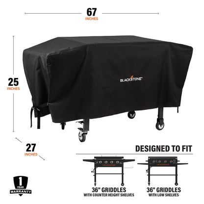 Blackstone 36 inch Griddle Cover Water Resistant 600D Polyester Heavy Duty Flat top 36" Gas Grill Cover Exclusively for Blackstone 36" Griddle Cooking Station