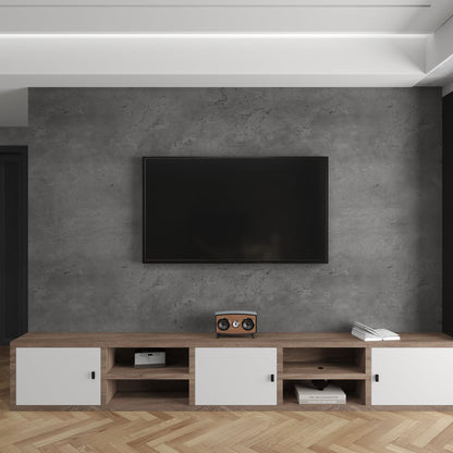 3YECAO 31"×1181" Extra Wide Big Thick Darker Grey Black Concrete Wallpaper Peel and Stick Removable Matte Textured 3d Dark Gray Concrete Cement Contact Paper for Store Coffee Room Gym Bedroom Bathroom