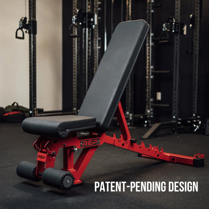 REP Foldable Incline Decline Bench, Matte Black