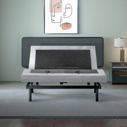Irvine Home Collection Twin XL Adjustable Bed Base | Dual Massage | USB Ports | Zero Gravity | Anti-Snore | Memory Positions | Under Bed Lighting | Wireless Remote | Zero Clearance