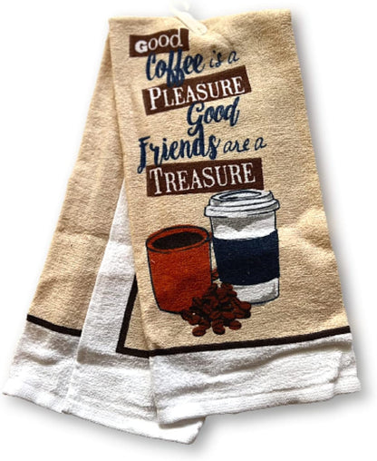 Home Collection Chef-Themed Kitchen Mitts, Pot Holder, & Kitchen Towels Set (Red)