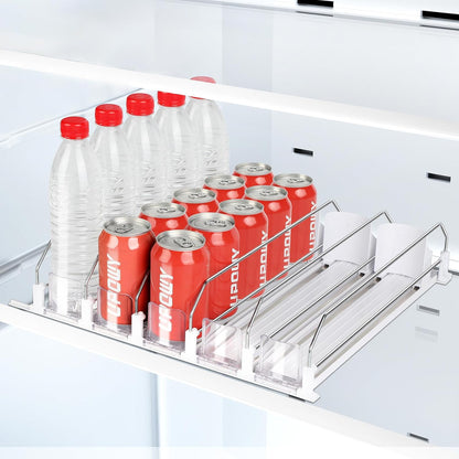 25 Cans,5 Drink Organizer for Fridge,Soda Can Organizer,Drink Dispenser for Fridge,Refrigerator Organizers and Storage