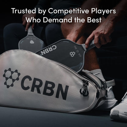 CRBN Pickleball - TruFoam Waves Paddle - Hybrid, Aerocurve - Carbon Fiber Pickleball Paddle - 100% Foam Core Designed for Maximum Power, 14mm