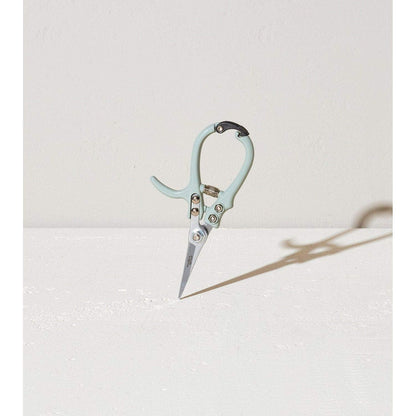 Modern Sprout Pruning Shears, Herb Snipping Scissors, Lightweight Gardening Tools W/Easy Lock, Flower Cutter Garden Shears, Carbon Steel Blade + Reusable Holster (Green, 1-Pack)