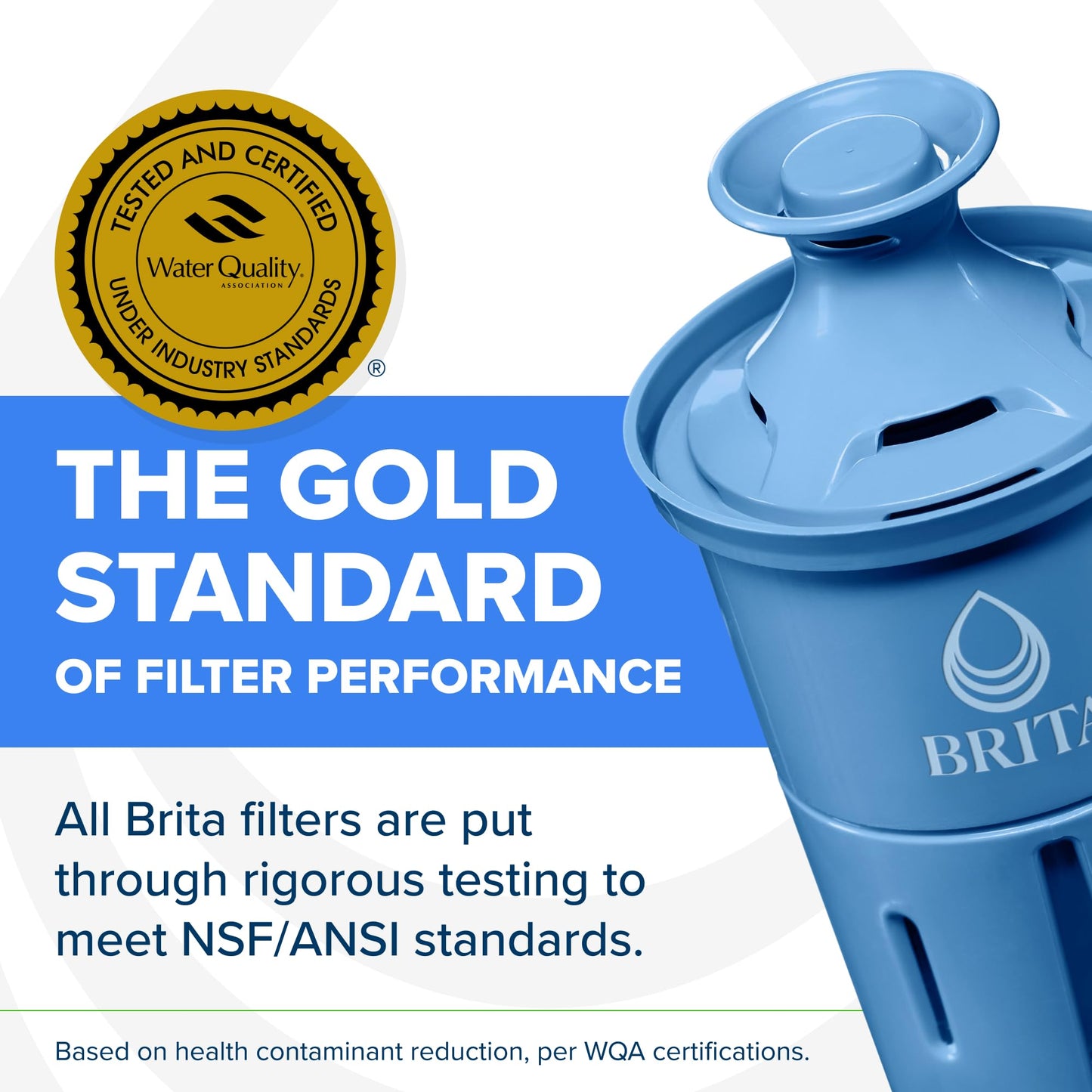 Brita 27 Cup Water Filter Dispenser with Elite Filter, NSF Certified to Remove 99% of Lead, Reduces 30 Contaminants Including Microplastics, Mercury & Chlorine, SmartLight Indicator, BPA-Free, Black
