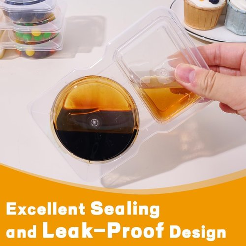 Fracurs Snack Containers 25PCS Reusable Snack Containers with Lids, Snackle Box Container Portion Control, Double Compartment Snacks Containers for Travel On to Go Sauce Snack Pack Containers for Kids