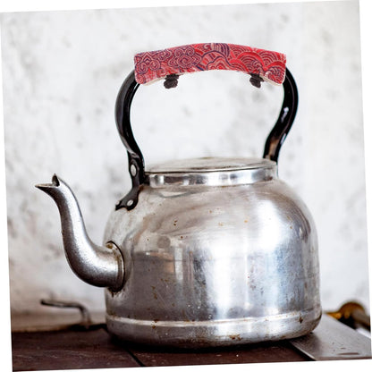 Teapot Handle Cover Anti-Scald Sleeve, Heat-Resistant Cloth Handle Protector for Comfortable Boiling