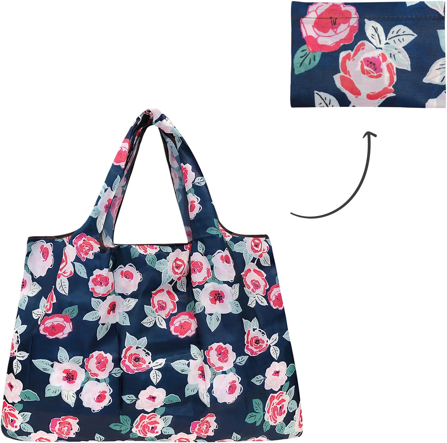 Wrapables Durable Large Nylon Reusable Shopping Bag