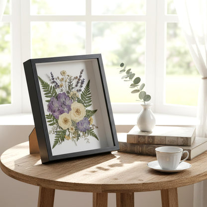 HANLANXUE 4 Pack 8 x 10 Shadow Box Frame, Shadow Boxes Display Cases 3D Wood Deep Shadowbox for Photos, Dried Flowers, Handicrafts Picture Frames for Wall Tabletop(Black)