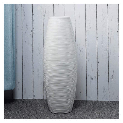 Sculpture Vase Vase Floor Ceramic Handcrafted Gifts Decoration Porch Living Room Flower Arrangement 60cm13cm13cm Crafts