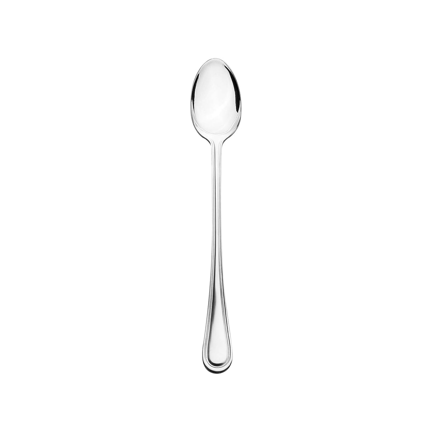 FSE SLGD005 Iced Tea Spoon, 7.68", 18/0 Stainless Steel, Mirror-Finish, Pack of 12
