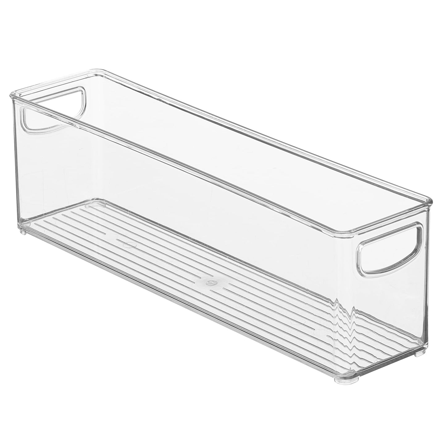 iDesign Recycled Plastic Stackable Storage Bin - Perfect to Hold Breast Milk Bags - Clear
