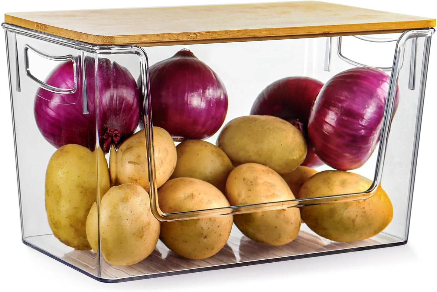 Stackable Kitchen Pantry Basket Organizer for Onion, Potato, Vegetable, Produce Storage