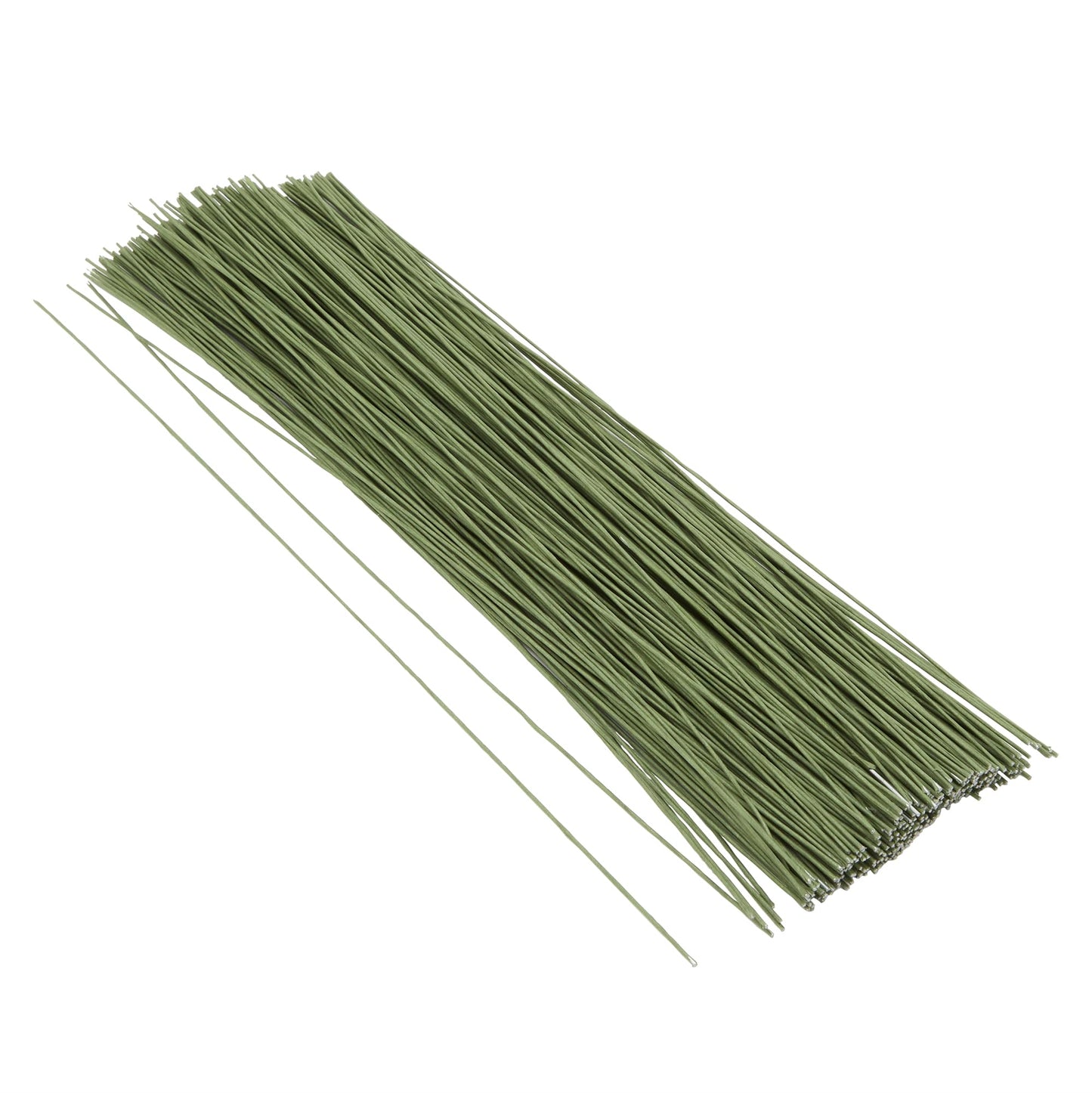 Juvale 300 Pieces Green 18 Gauge Wire for DIY Crafts, Artificial Flower Arrangements (16 in)