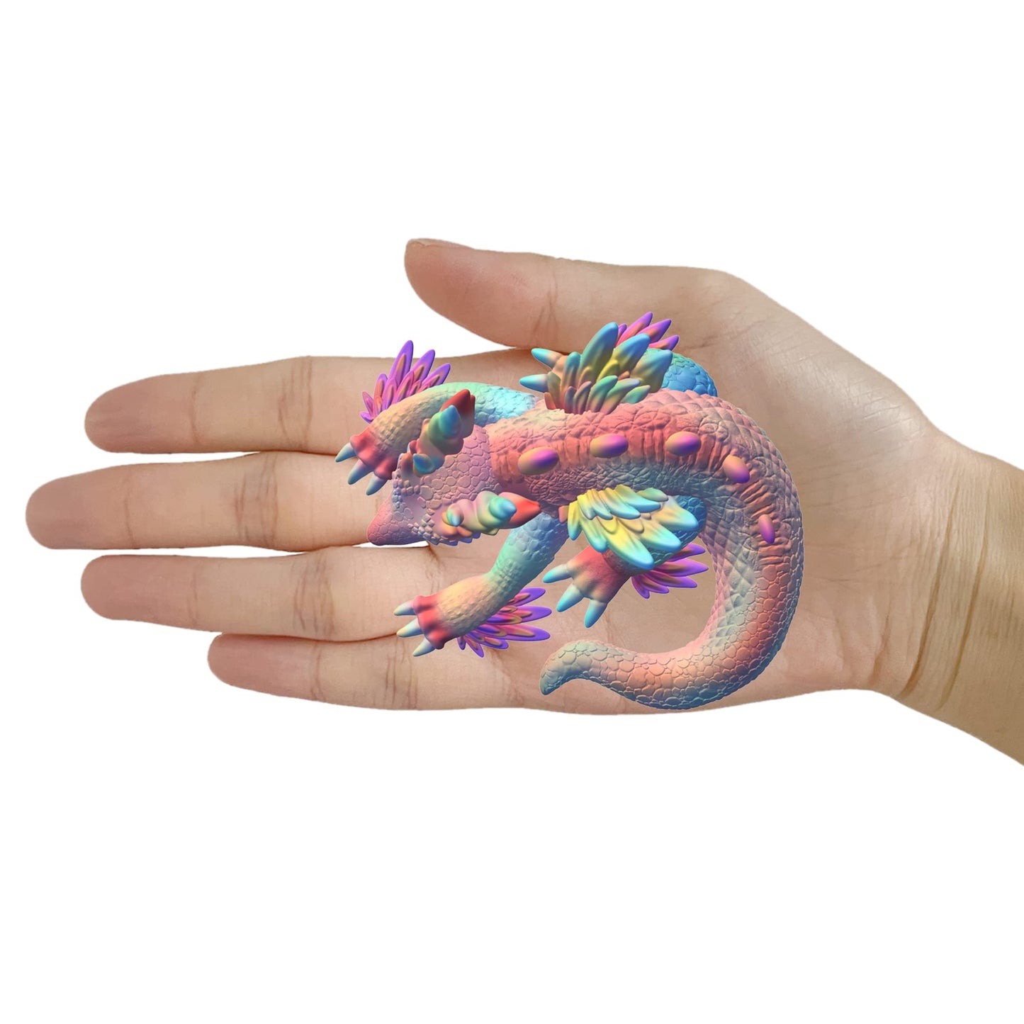 KAKIWYHHH Magical Rainbow Dragon 3D Epoxy Resin Silicone Mold for Fondant Sugar Craft, Cake Topper Decorating, Polymer Clay, Plaster