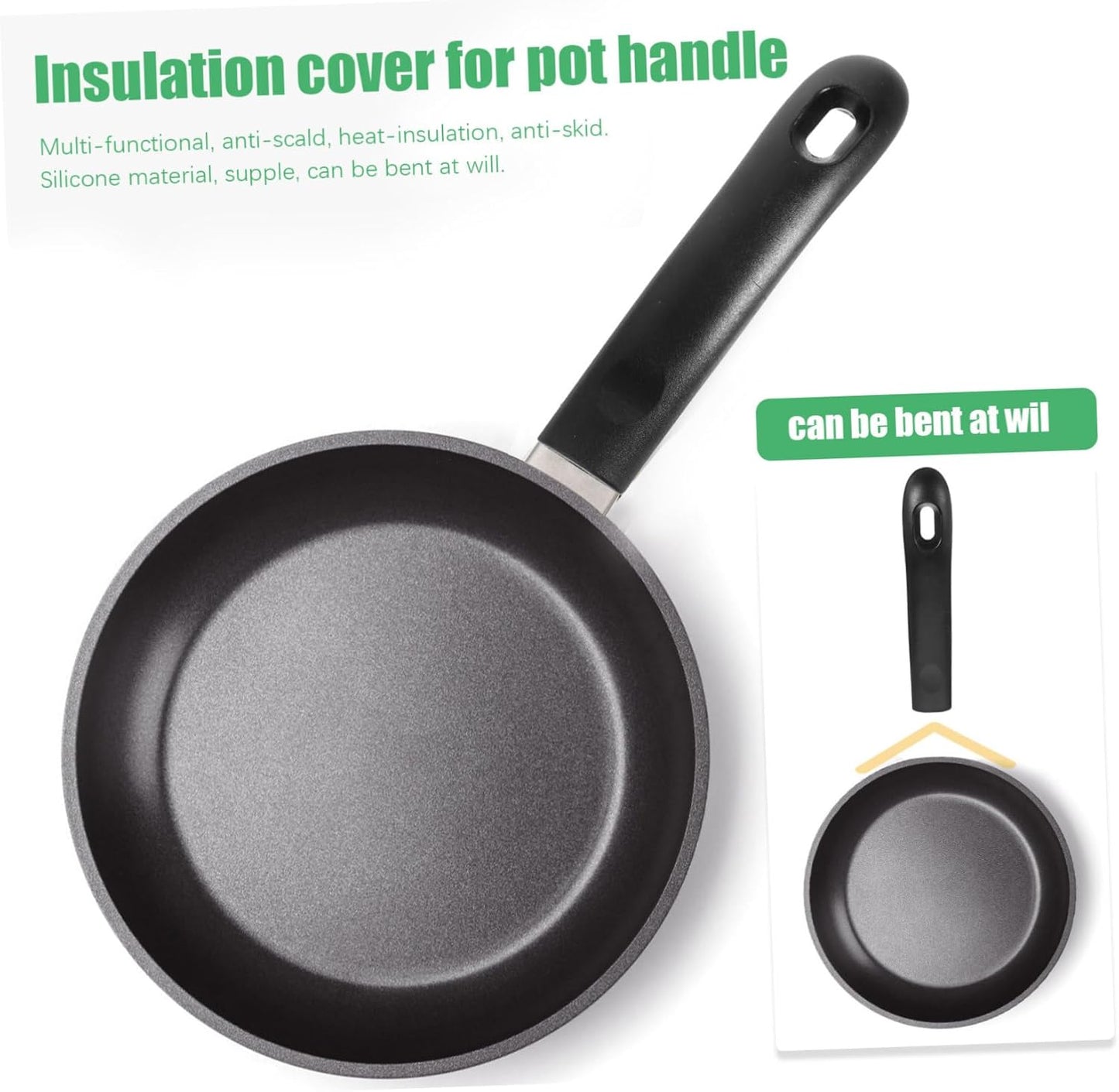 Ciieeo Bakelite Pot Handle, Anti-scald Pot Grip Replacement for Cookware Accessories, General Pot Handle