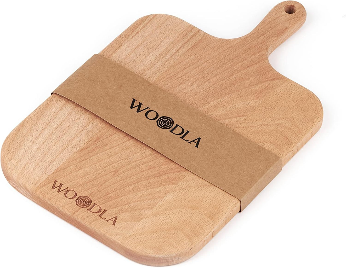 Individual Charcuterie Small Wood Cutting Board with Handle, 12.8 x 7.5 Inch (CB-001, Medium)